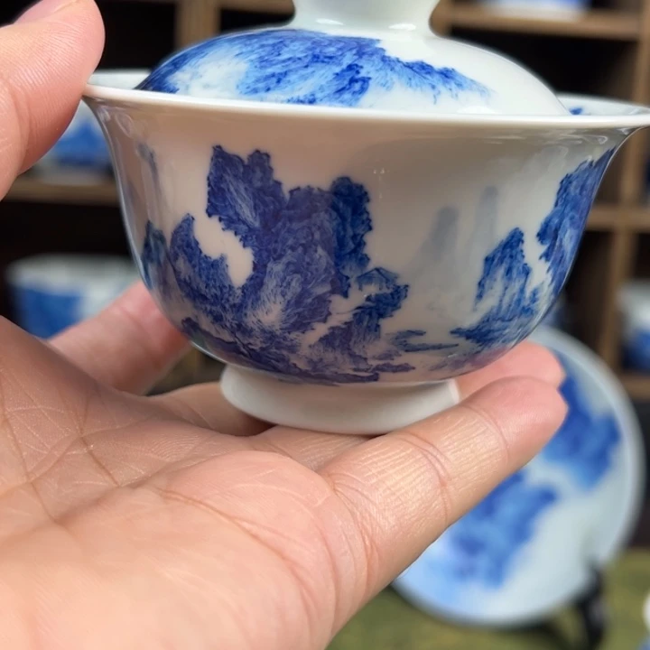 廿***悟杯溪山造物山水微瑕