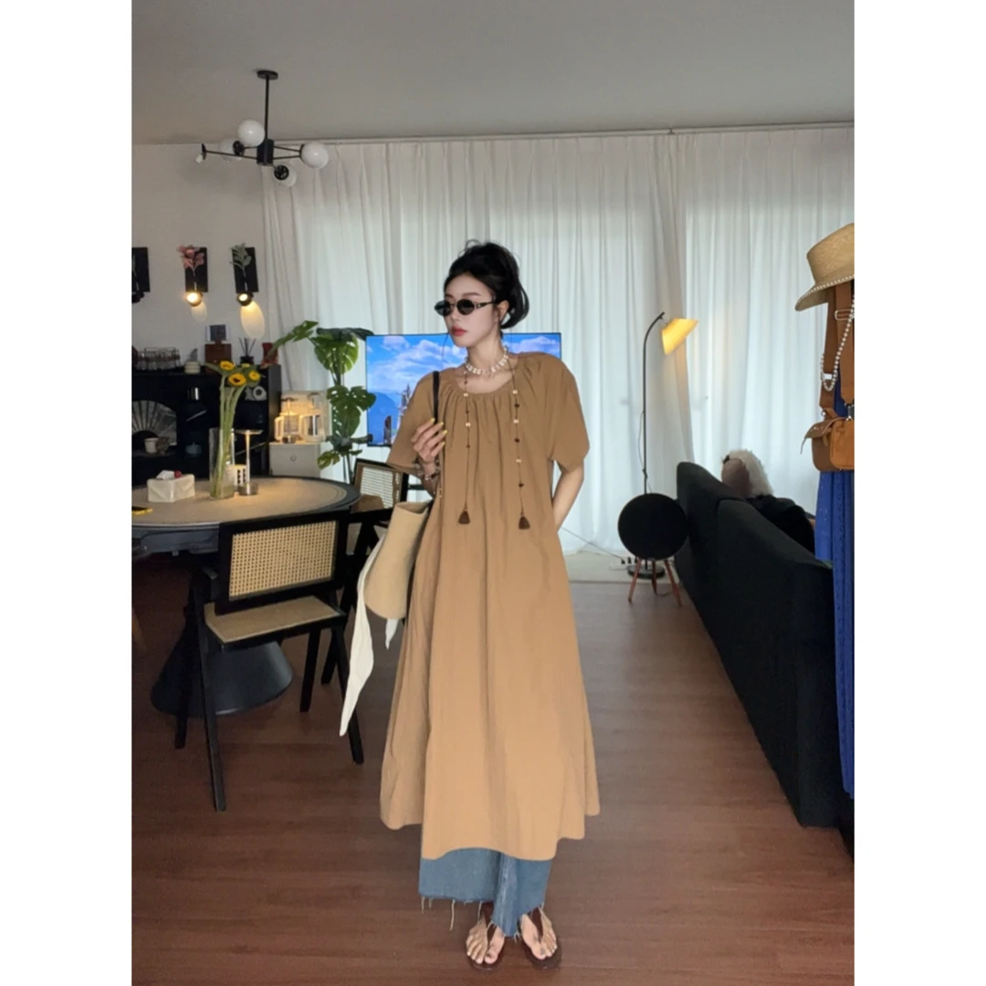 【啊林】轻盈浪漫松弛感法式度假风宽松显瘦长裙子一裙多穿慵懒女