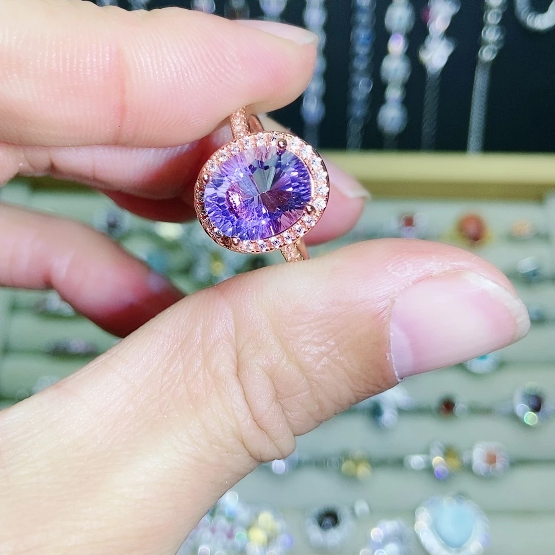 【闪购商品】未镶嵌戒指紫晶