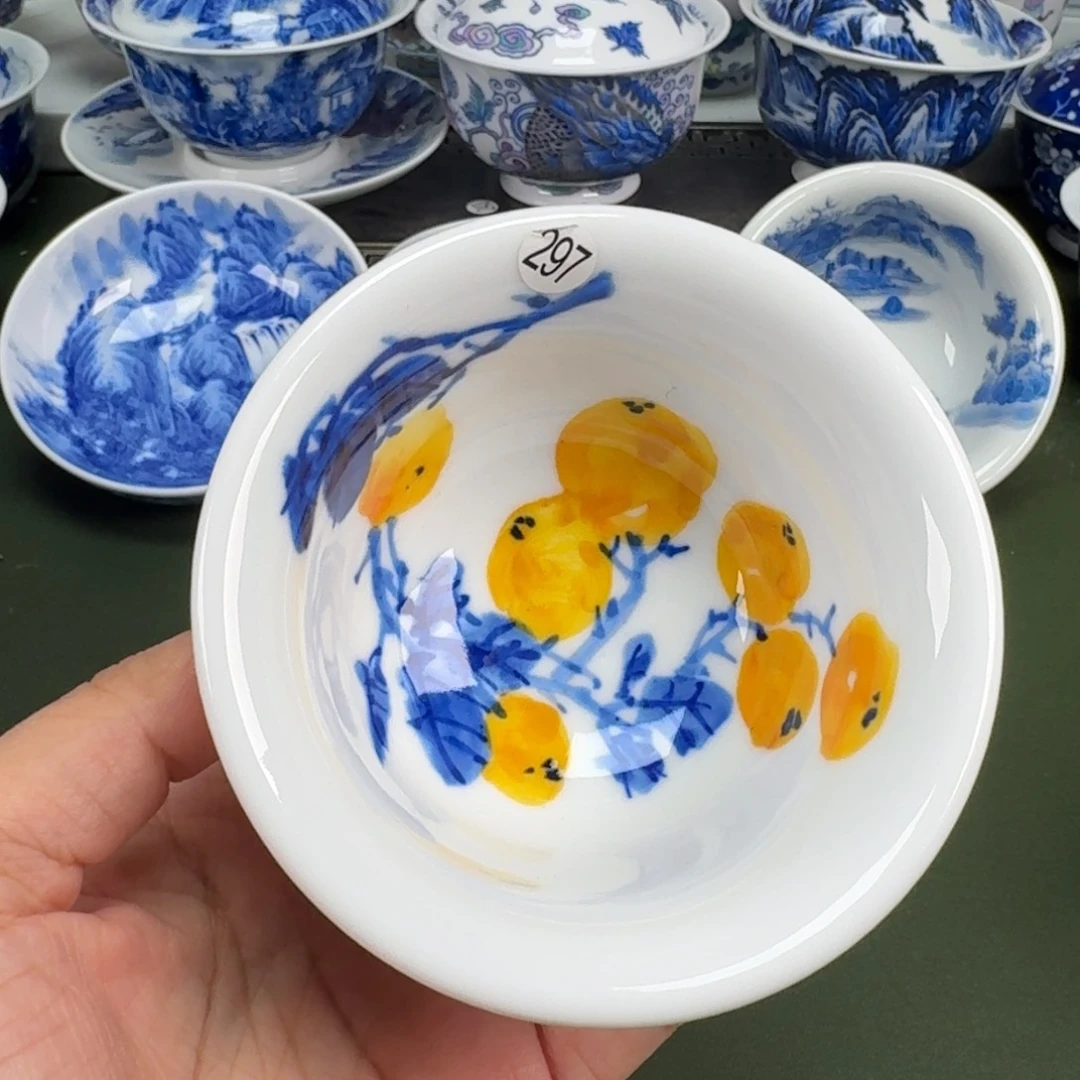景德镇纯手工手绘茶器蒙蒙375