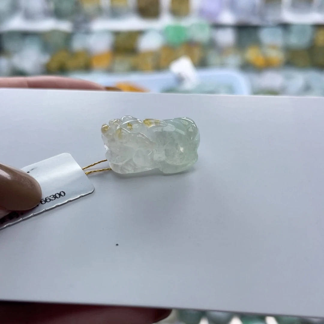 翡翠未镶嵌颈饰貔貅