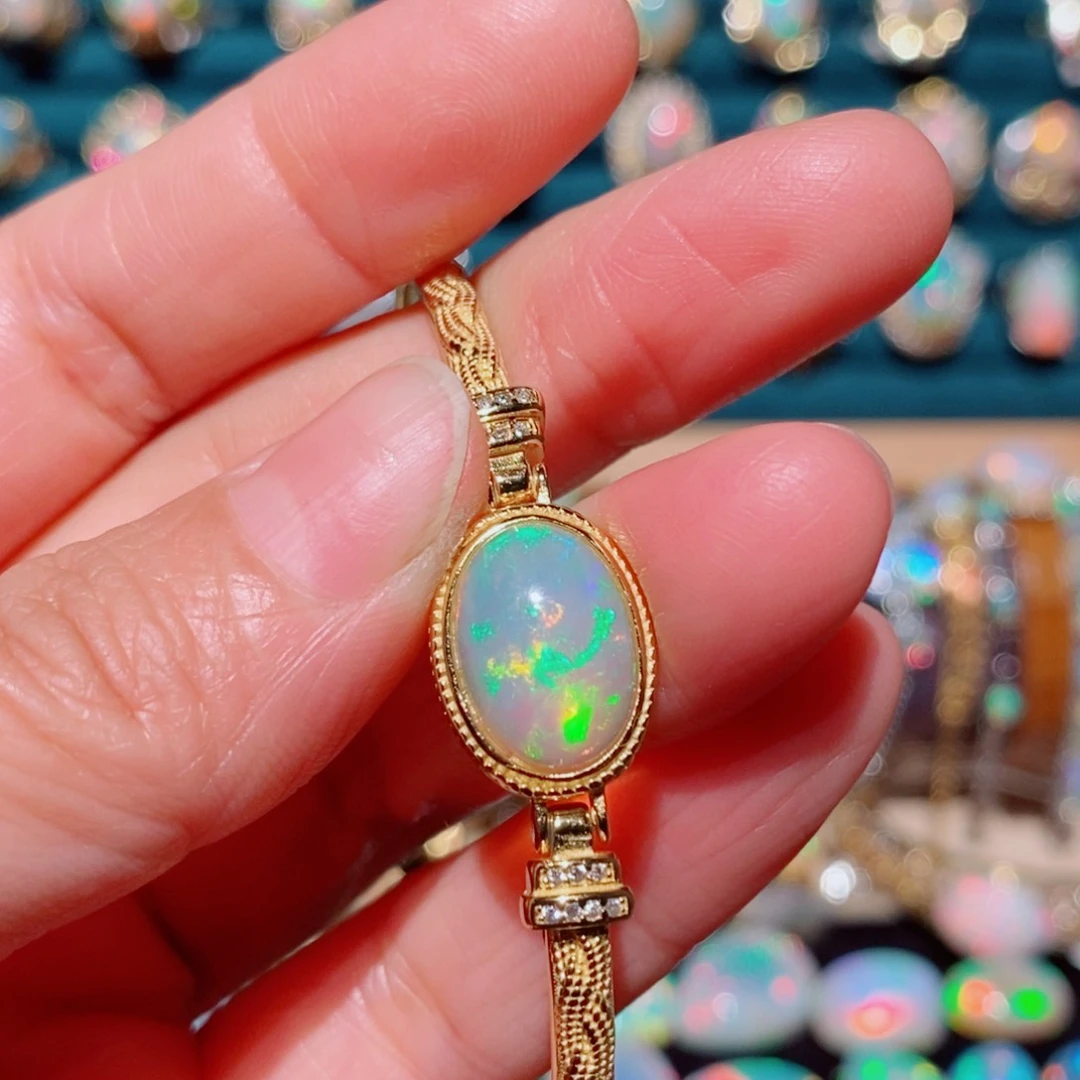 欧泊欧泊手链银S925镶嵌