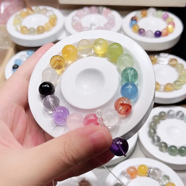 水晶手串未镶嵌天然水晶