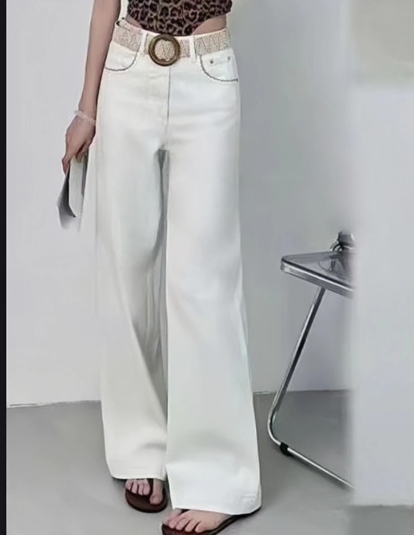 5228号8735#百搭韩系简约休闲窄版直筒牛仔裤