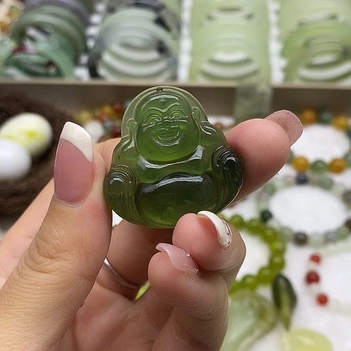 @***࿐未镶嵌岫玉颈饰挂坠