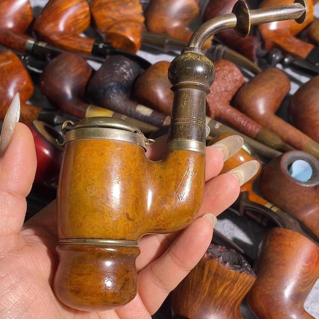 清**月清风老板烟斗专拍