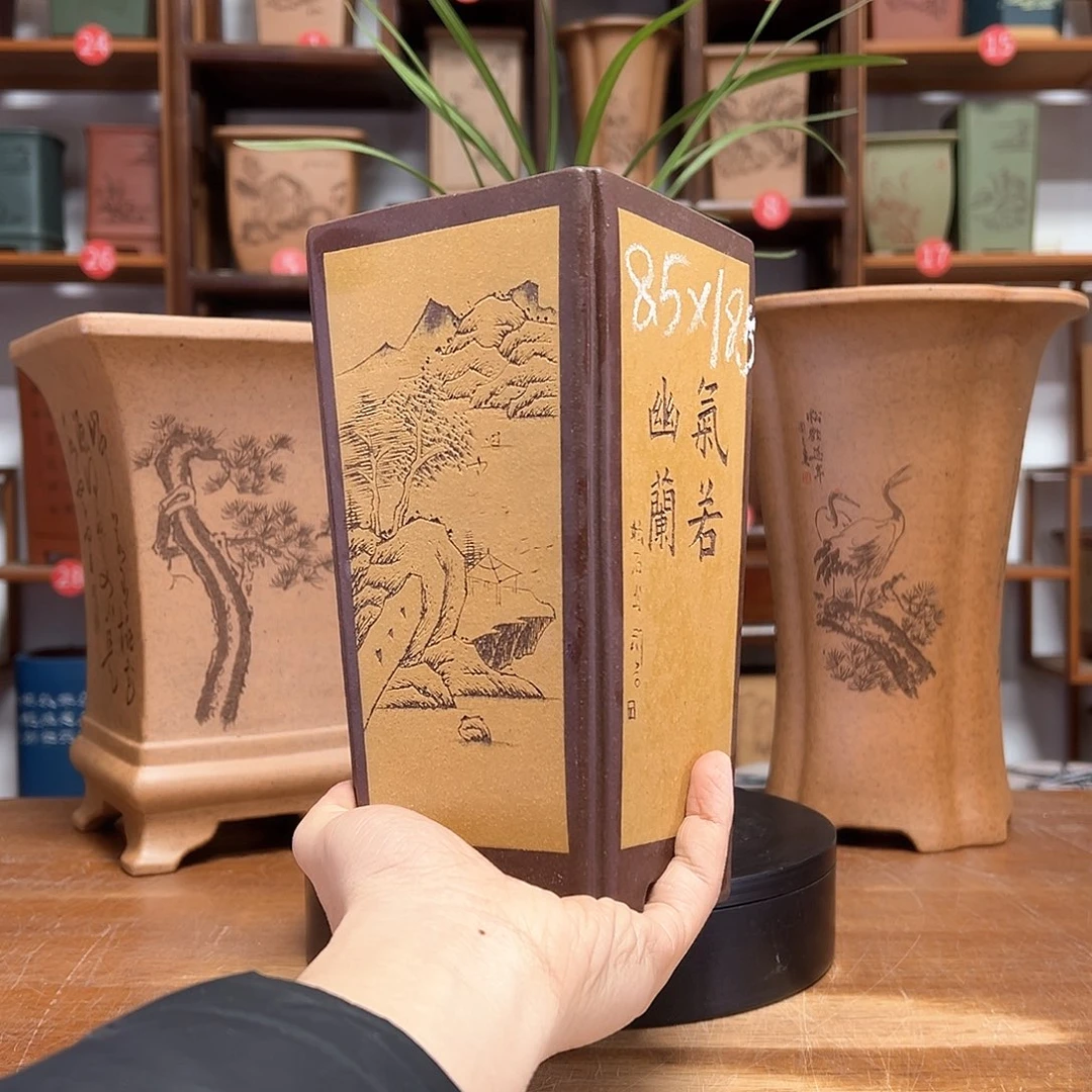 紫砂花盆周之夏精品紫砂花盆