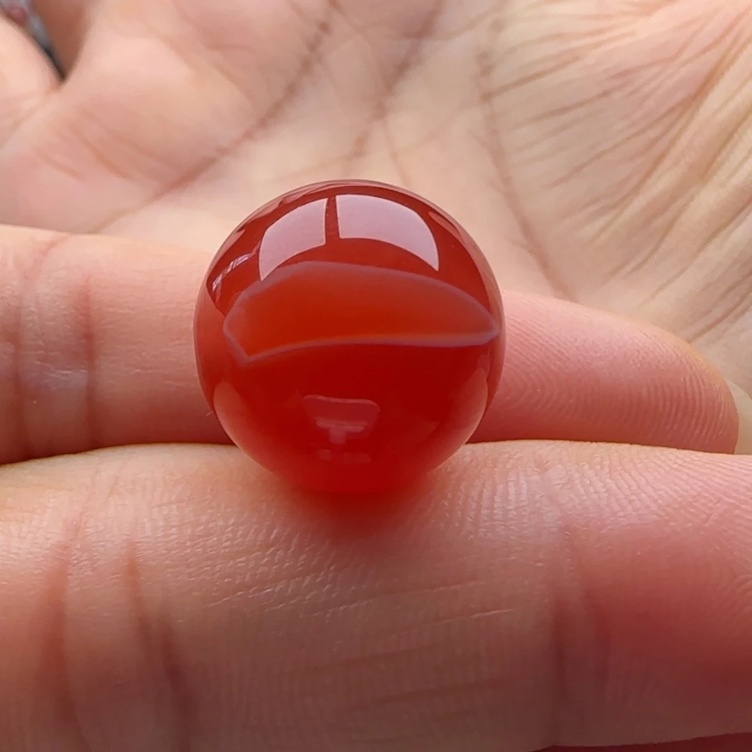 南红玛瑙圆珠16.2棉未镶嵌北**飞