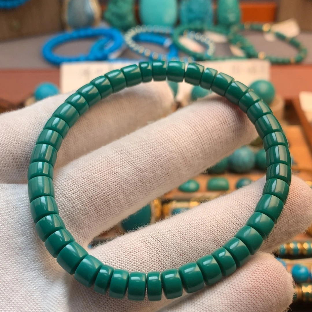 绿松石未镶嵌挂件6.4m