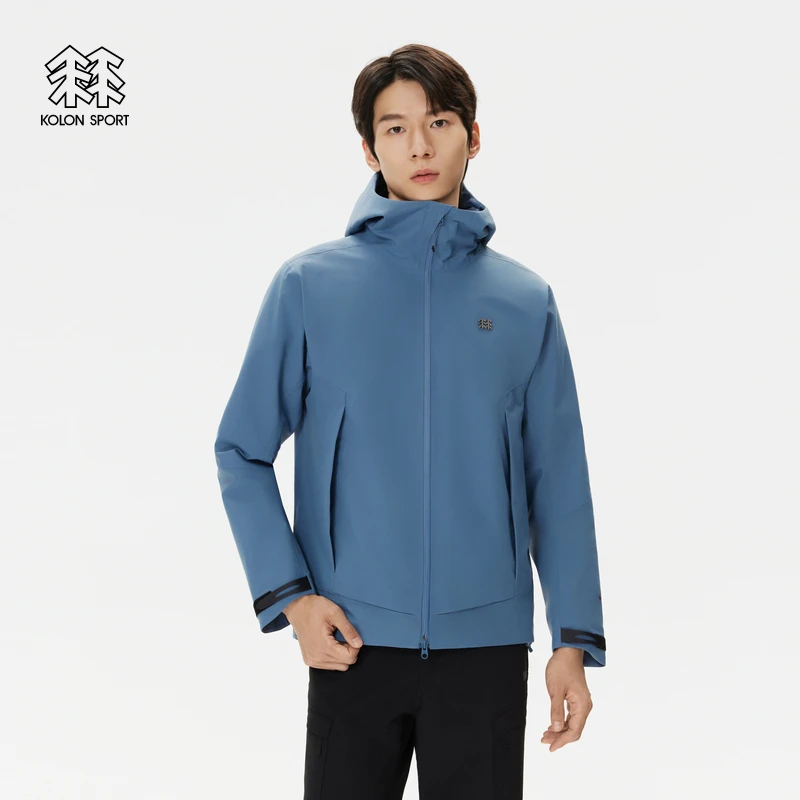 KOLON SPORT可隆冲锋衣防水透湿耐磨防风男士GTX 2L连帽夹克