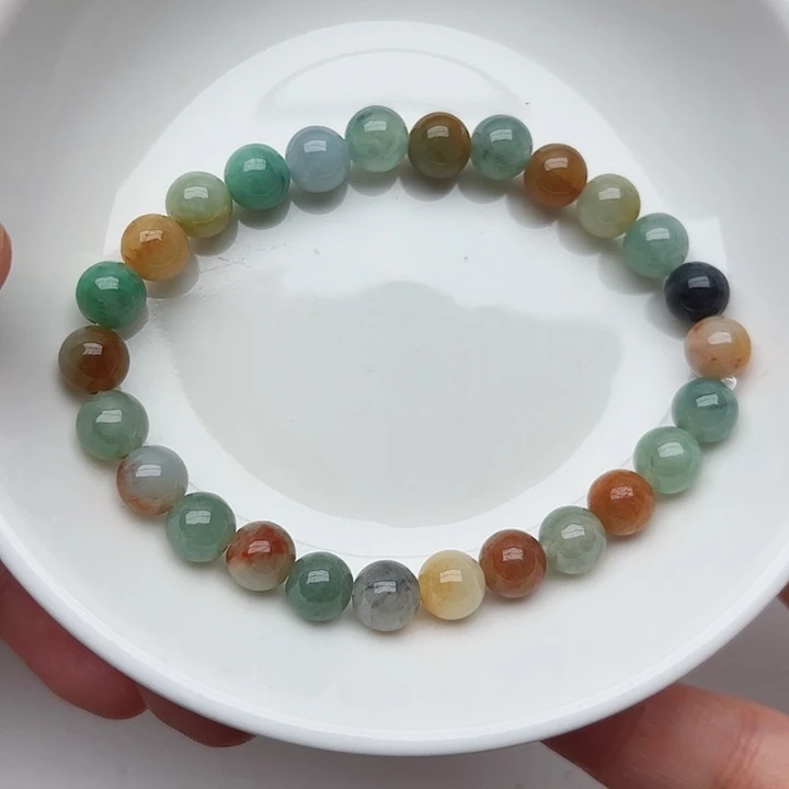 未镶嵌手链翡翠卡7.3（少纹裂）