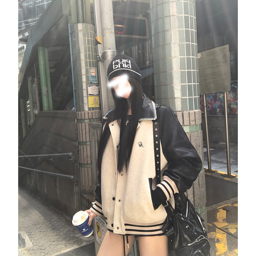 2025新款秋冬短款巨好看的棒球服外套美式休闲撞色外出新款外套