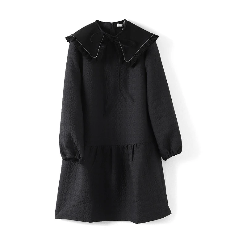 29378【木系列】复古有假领连衣裙22411189L1