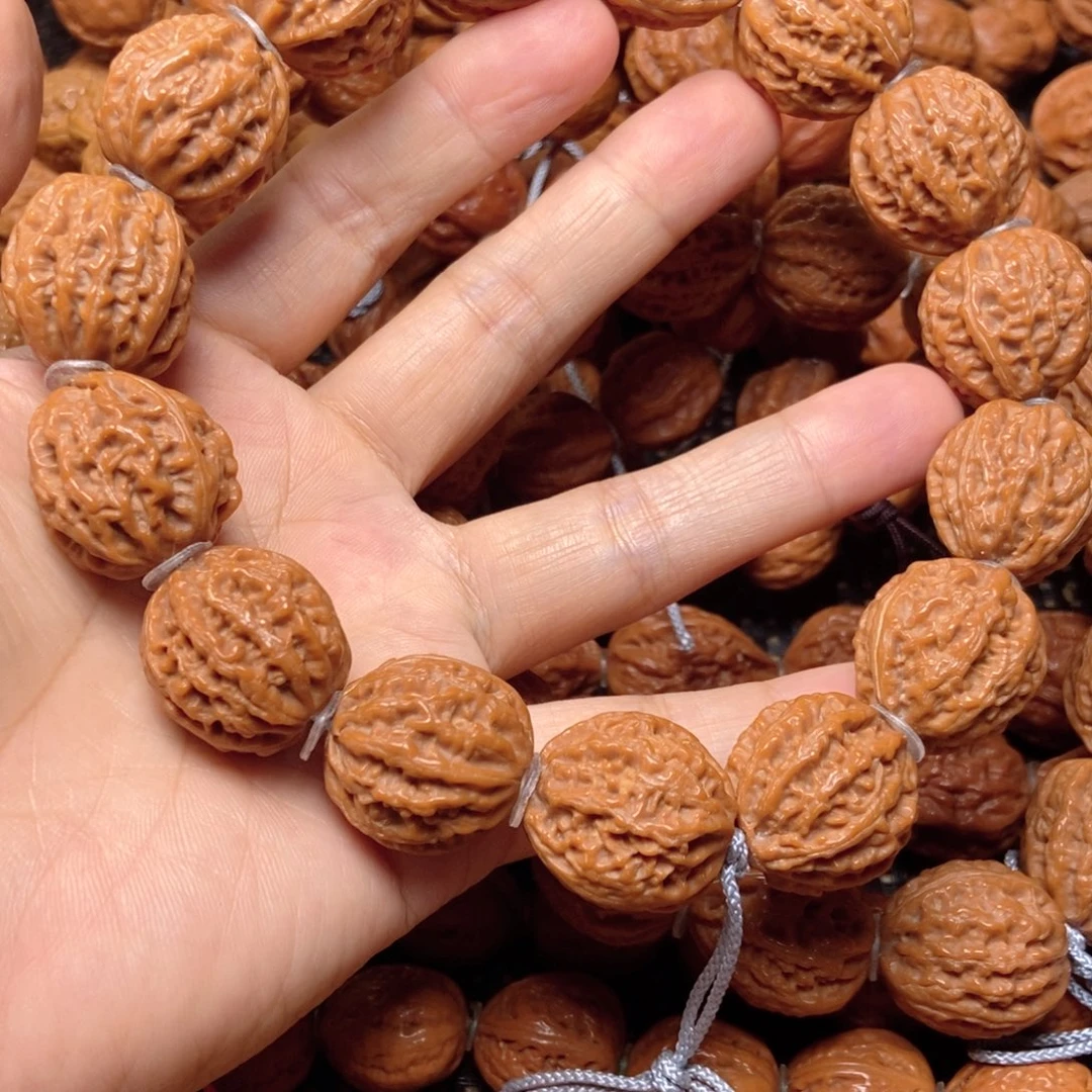 ～***～桃核手串蚂蚁纹手串