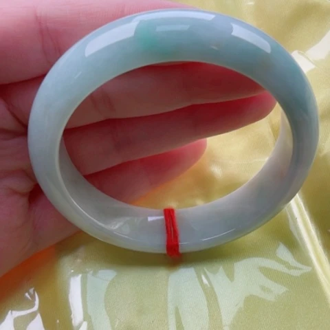 翡翠手镯未镶嵌正59.8无纹裂48小时鉴赏期