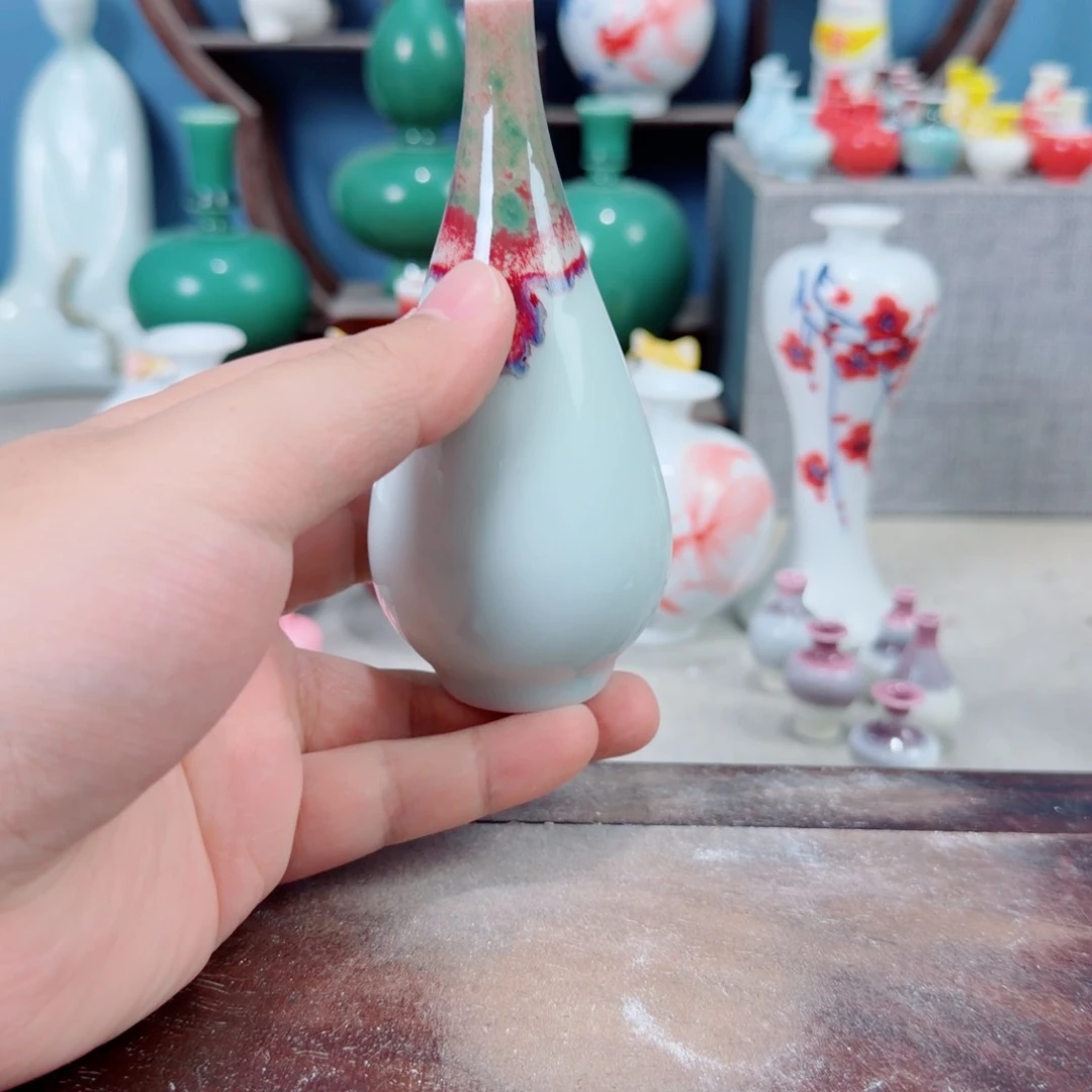 陶瓷手工小花器摆件