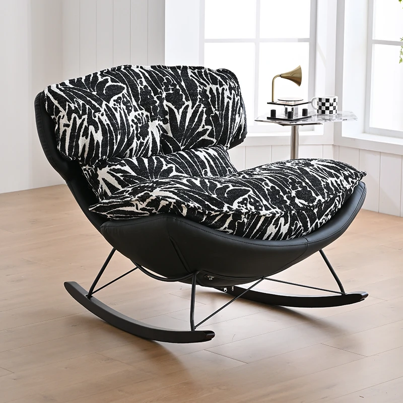 真逗北欧轻奢单人摇椅设计师网红款逍遥椅客厅阳台休闲懒人沙发椅