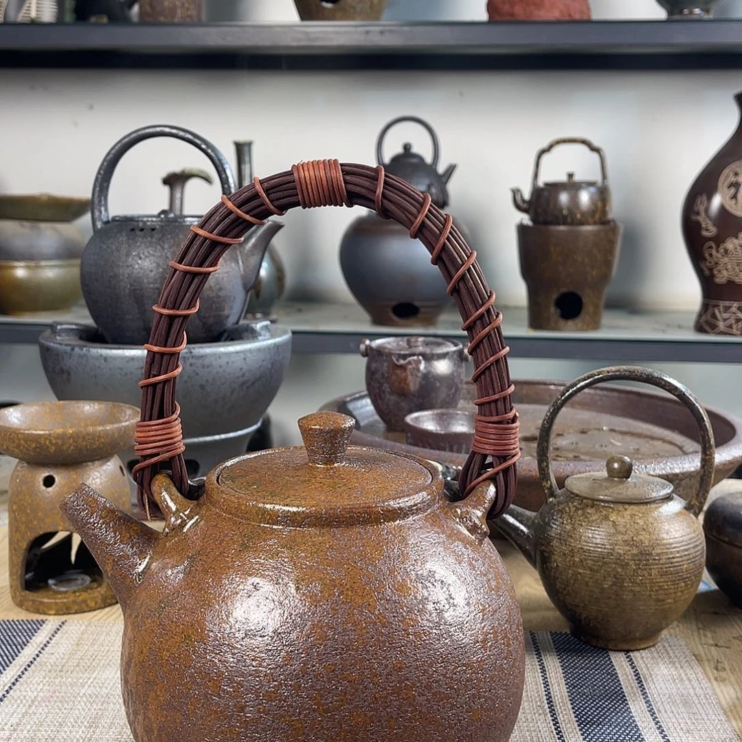 紫砂粗陶实用砂锅