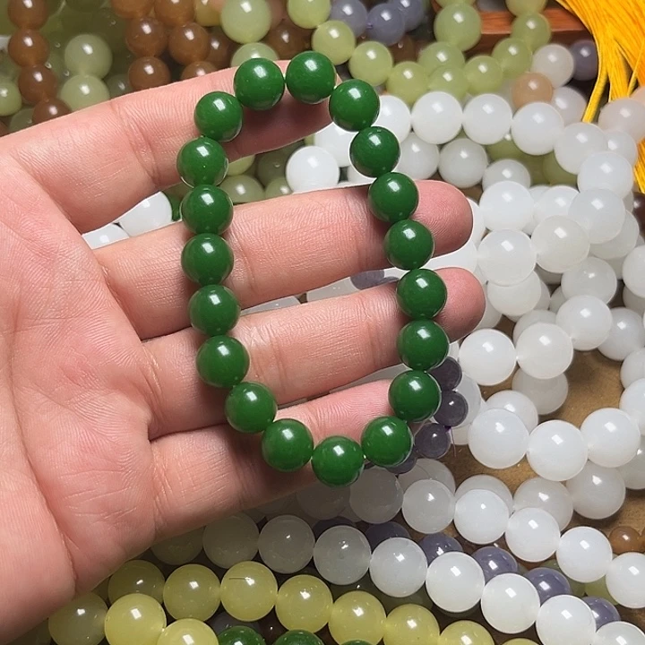 菠菜绿10mmmmmm手链