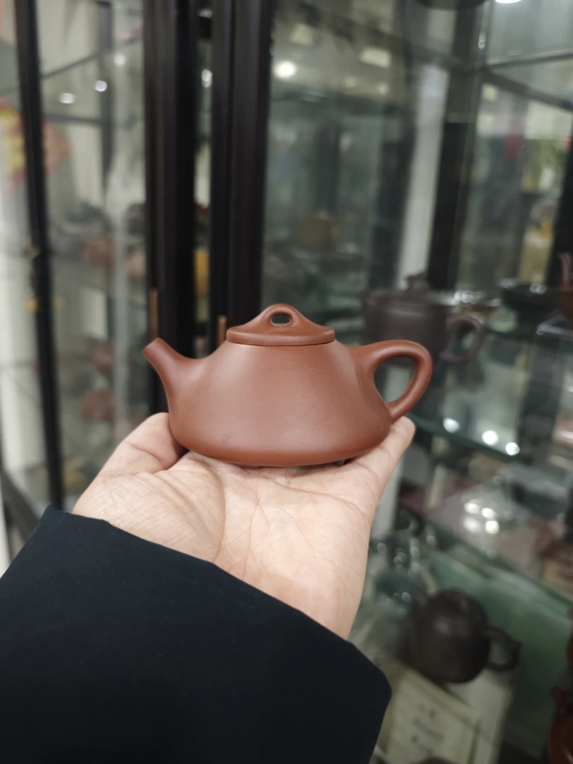 子冶壶茶具紫砂壶原矿红皮龙泥半手工制作容量160CC