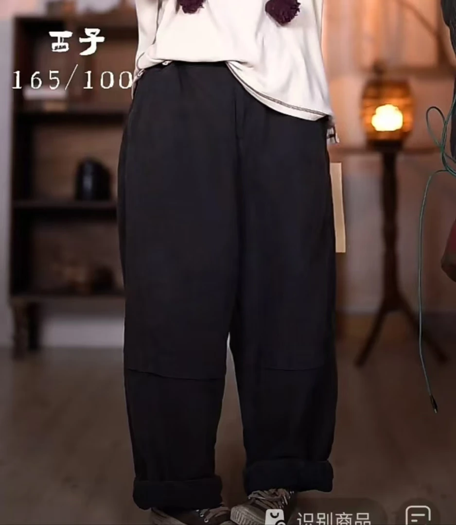 西子分享 2337 古蘭木 亚麻  休闲 百搭【裤子】