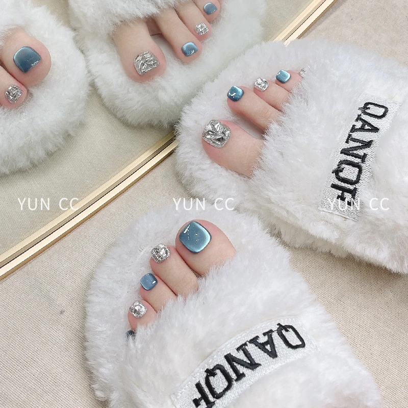 【星辰大海】脚指甲贴片成品手工穿戴甲高级感2025新款脚趾甲美甲