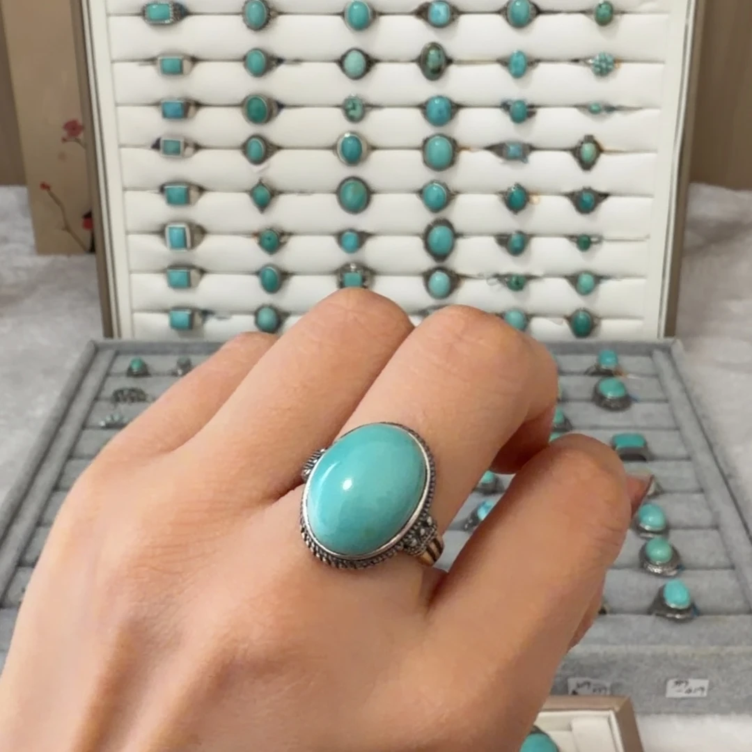 绿松石银S925镶嵌