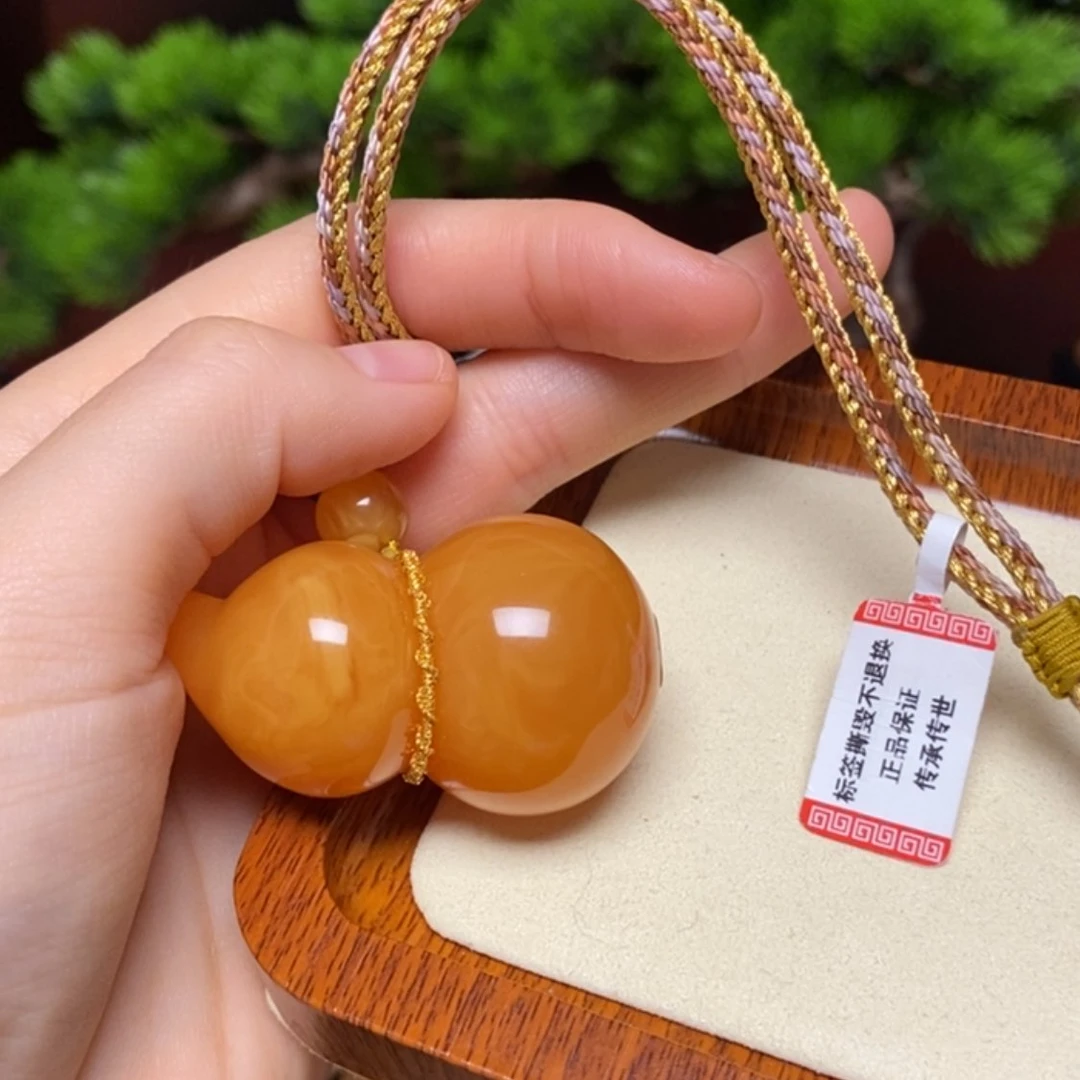 【闪购商品】蜜蜡颈饰未镶嵌项链吊坠手把两用