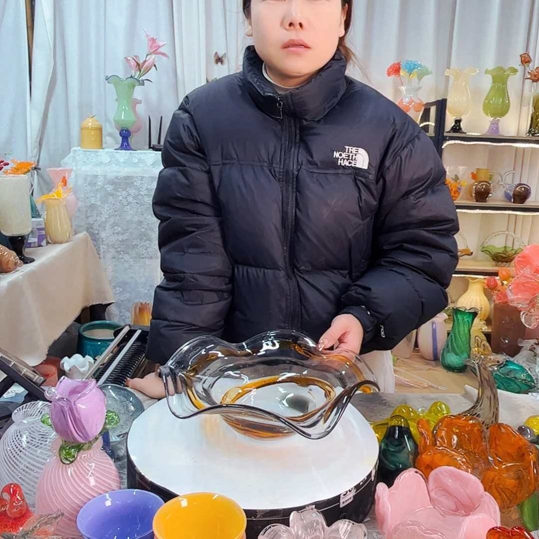 果盘家悦琉璃工艺品不完美