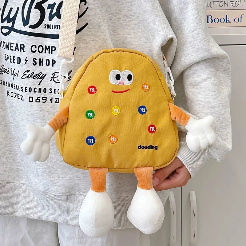 可爱迷你帆布包包女2025新款休闲手机斜挎小包女孩儿童卡通包HR