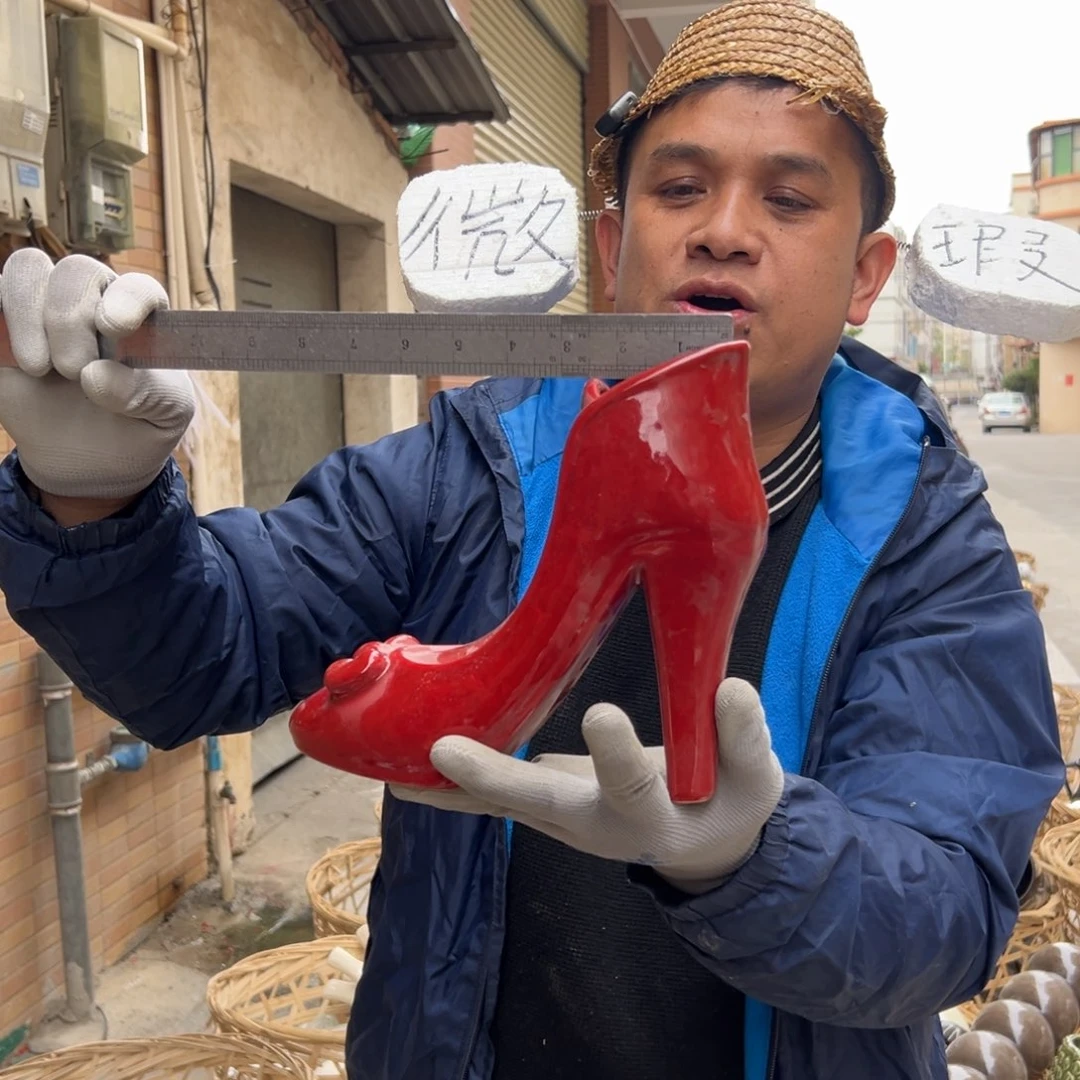 摆件99 号高中低温陶瓷工艺瓶（部分微瑕）