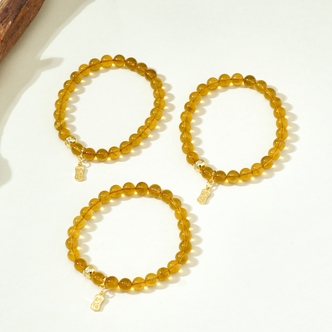 【小北珠宝】琥珀DIY手串尺寸约6mm+【多样性发一件】16