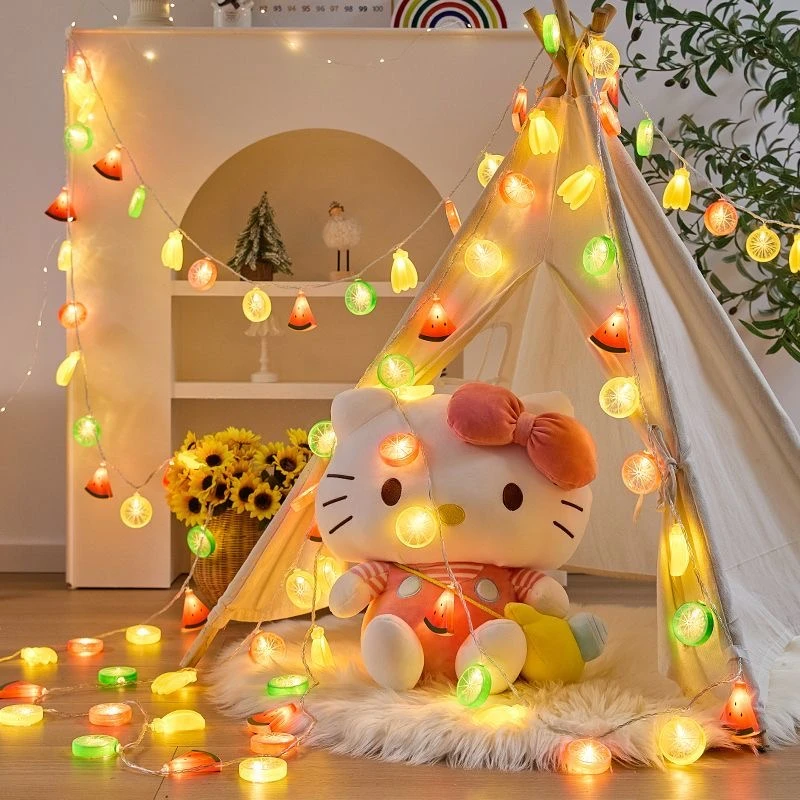 户外摆摊水果氛围灯夜市水果灯串地摊酒瓶灯led小彩灯生日装饰灯