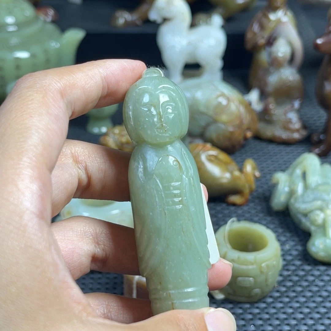 和田玉未镶嵌挂件