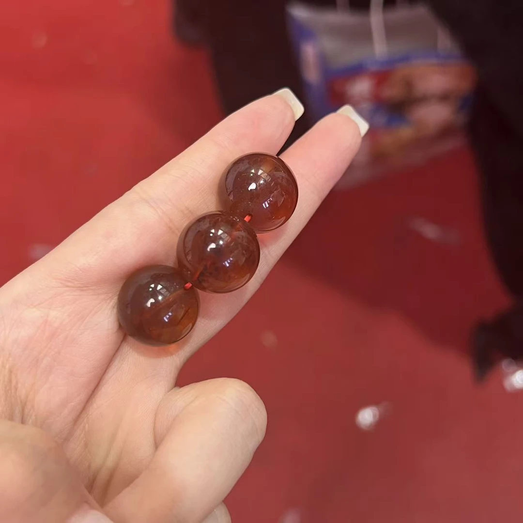 【小宝珠宝】22 T101484-茶珀单珠-多样性发一件-16mm