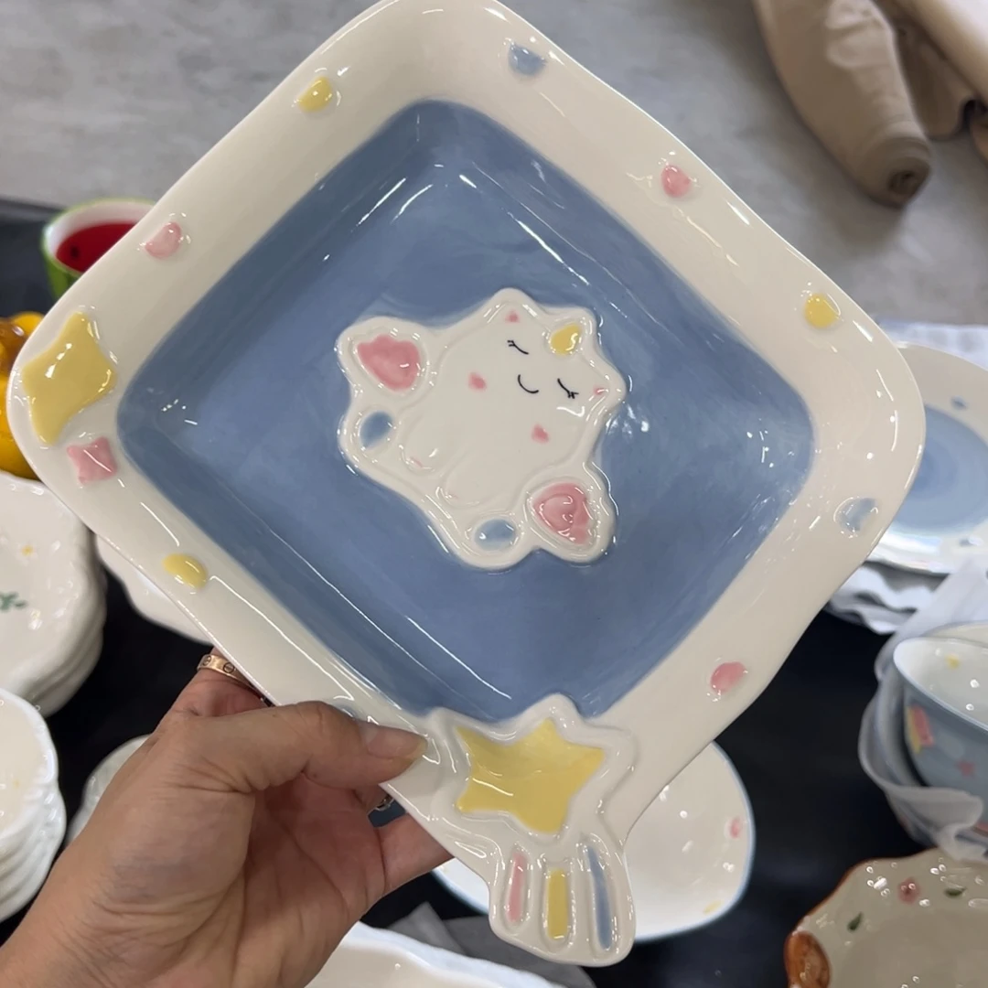 摆件高温陶瓷釉下彩正品