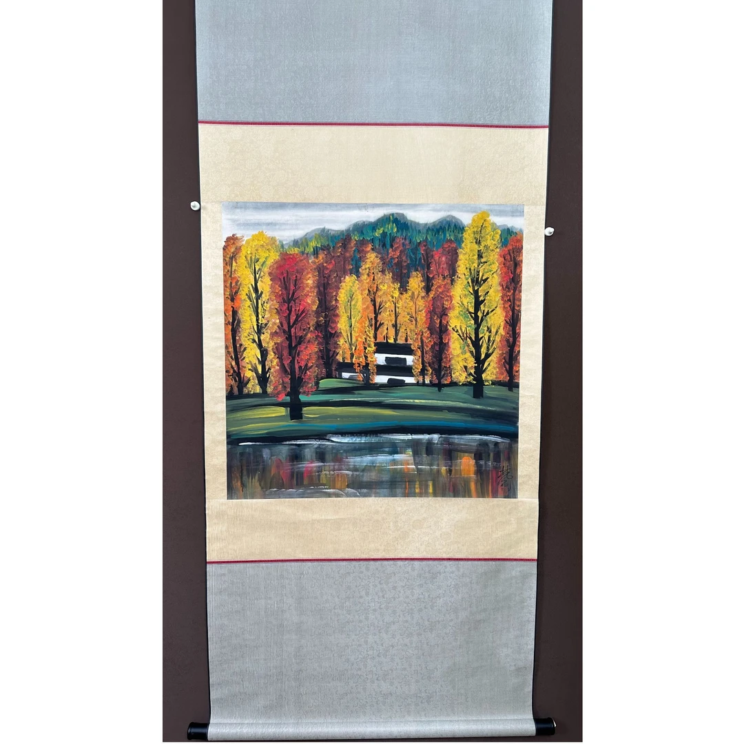 L-Z-102 林老款 山水 69cm×68cm 轴