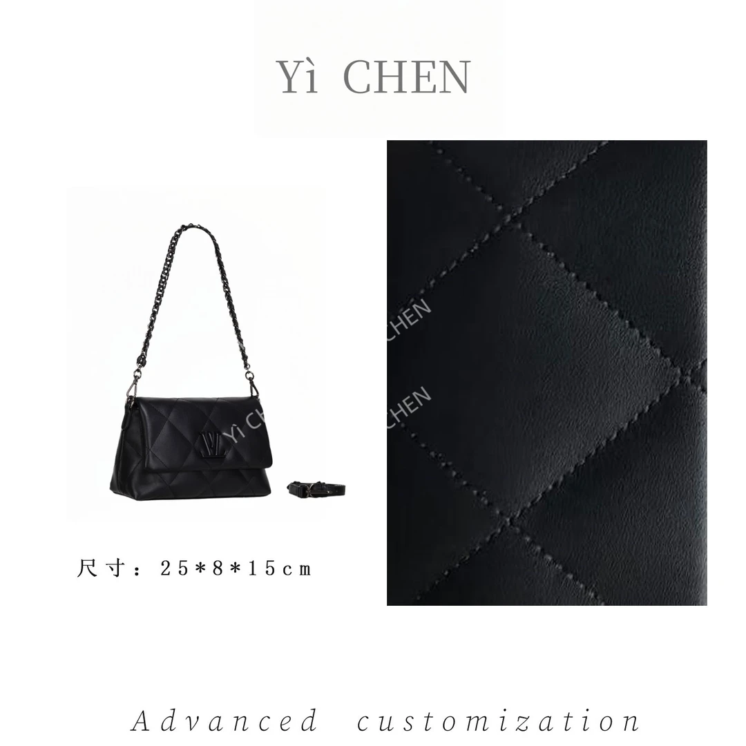 【Yì CHEN】GQ-20146-黑色 简约时尚女士新款轻奢单肩斜跨包