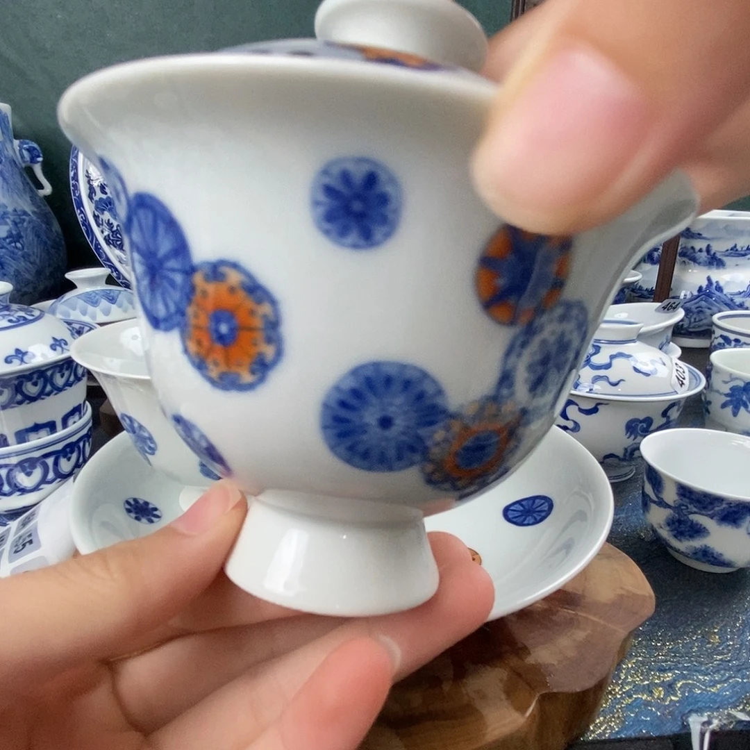 瓷片景德镇手绘青花茶器086