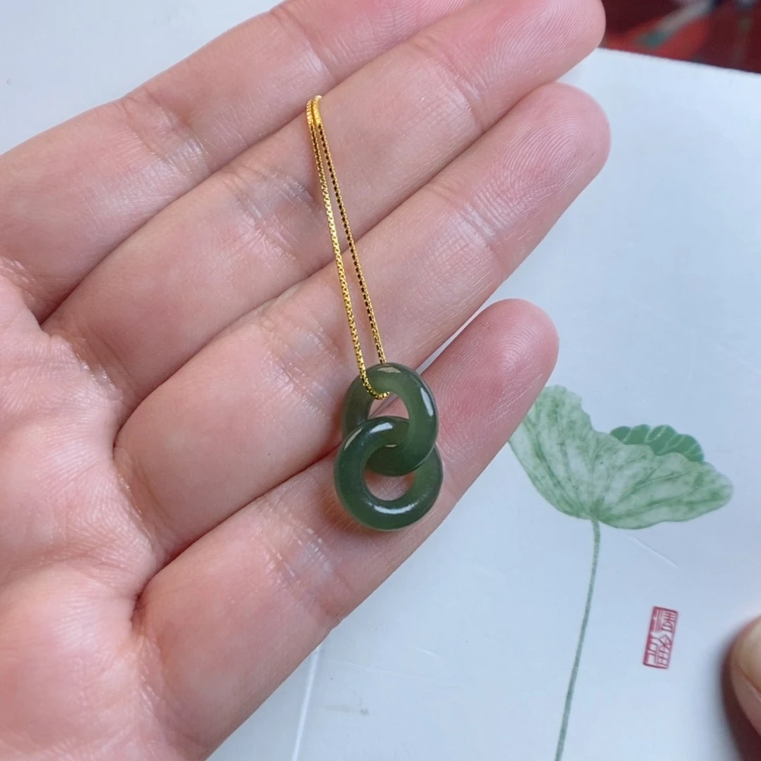 和田玉吊坠(赠链)未镶嵌