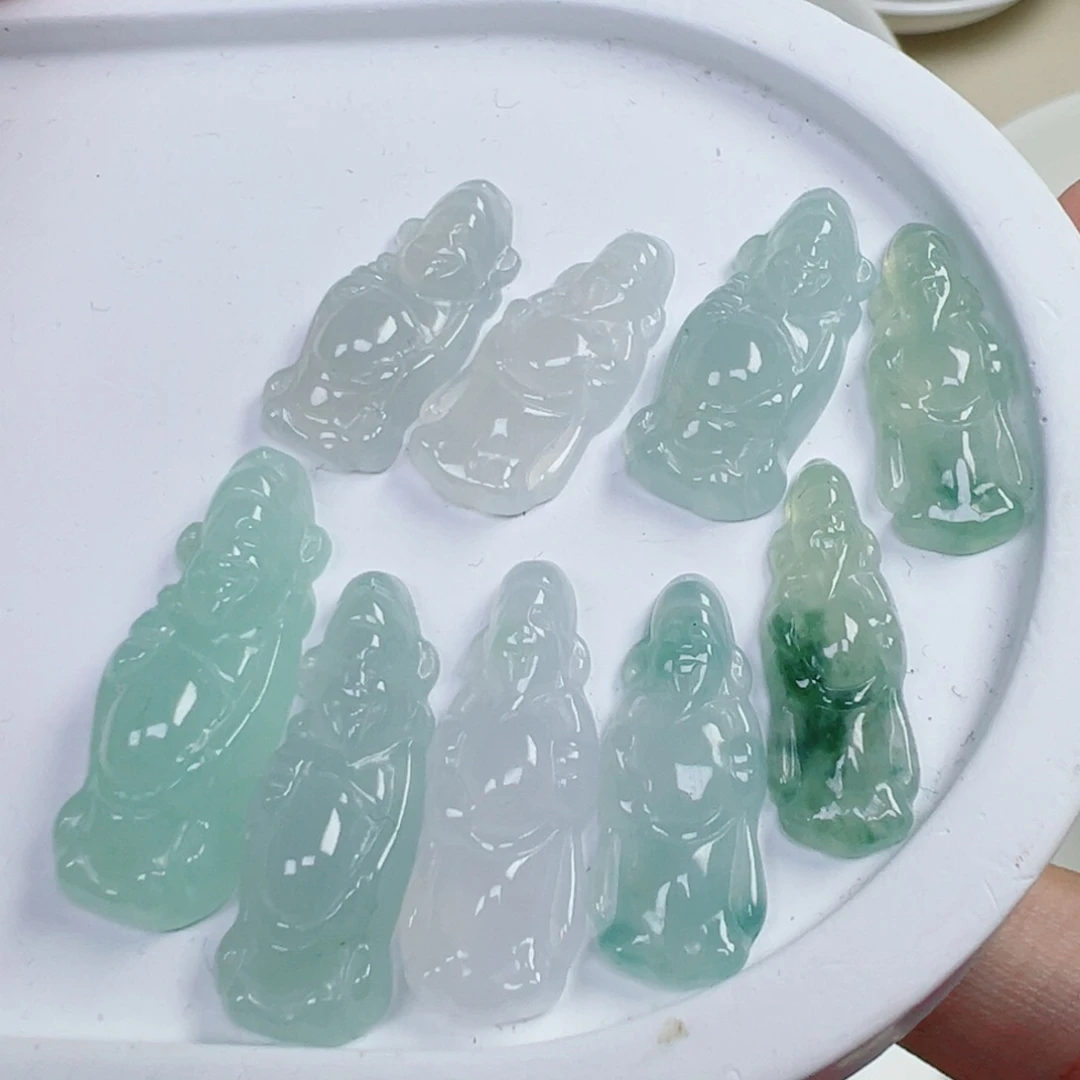 翡翠散珠财爷爷一个，可挑，多样性发货
