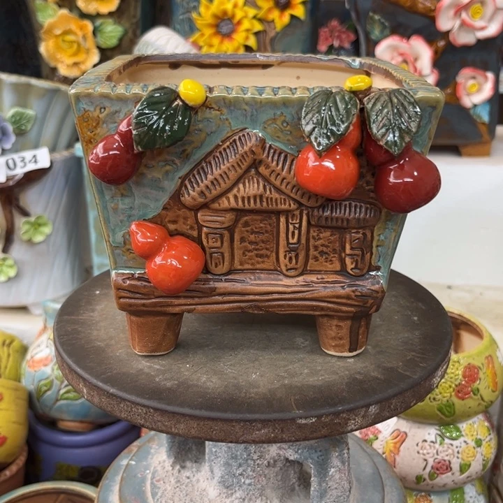 紫砂花盆粗陶材质多肉花盆