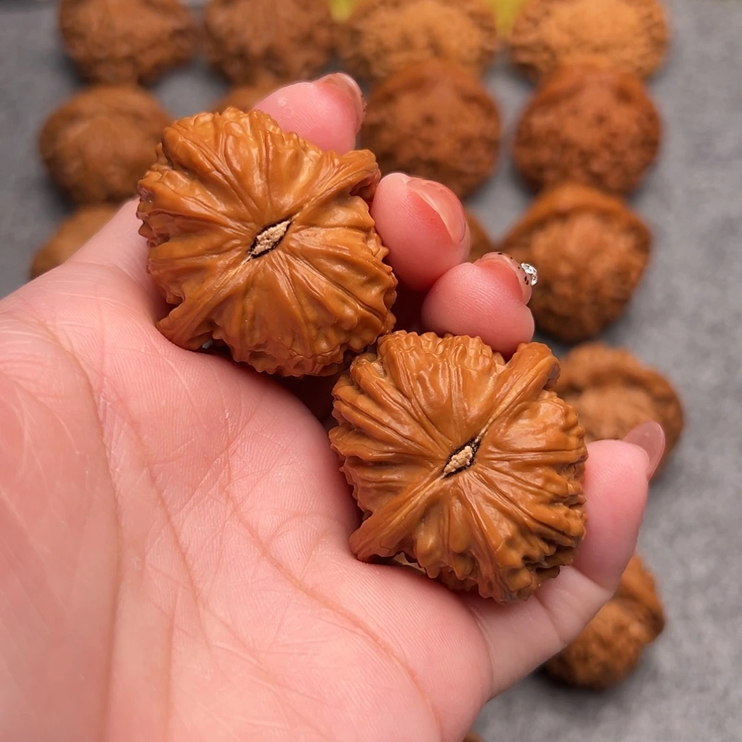 把件文玩核桃精品白狮子38