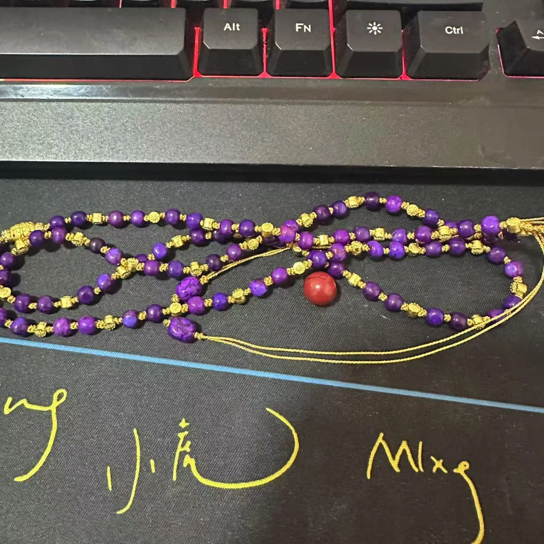 含辰砂工艺品【繁花珠宝甄选】紫舒腰链HX90022