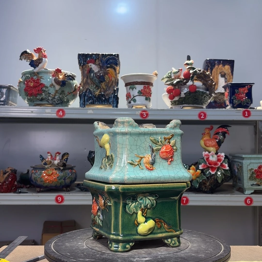 ****.精品石湾花盆花盆高端大气