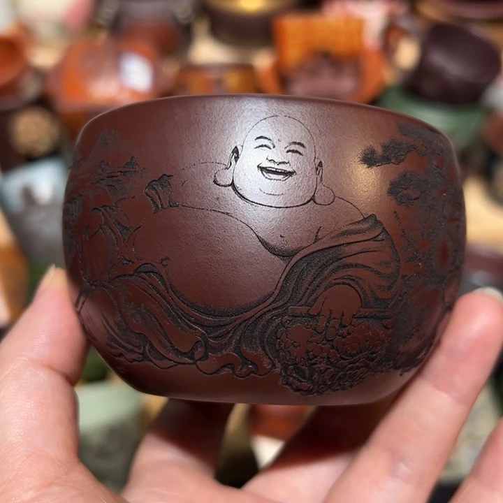 茶杯紫砂宜兴紫砂主人杯