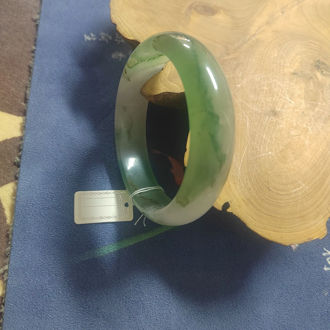58圈口+天然东陵玉手镯
