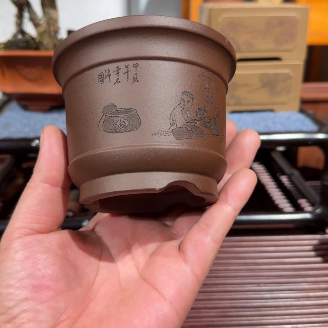 花盆紫砂原矿紫泥