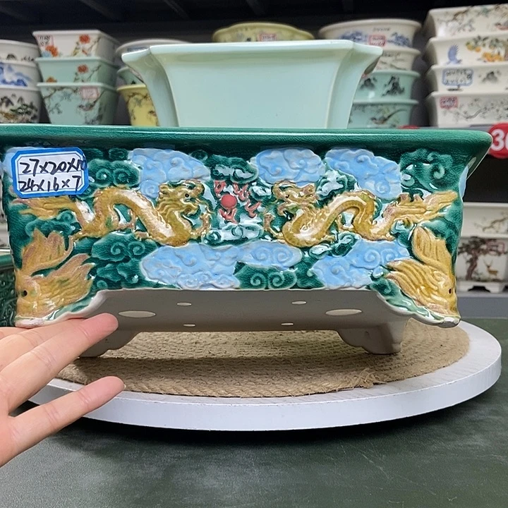 紫砂宜兴紫砂花盆