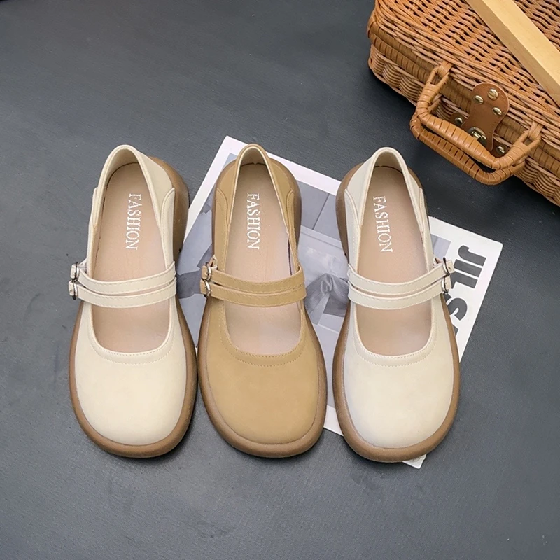 气质玛丽珍单鞋女平底2025年春夏季新款百搭两穿乐福鞋晚晚风